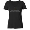 MANUS MANUM LAVAT - Damen V-Neck BIO T-Shirt 9 Vestis Unica - Latein zum Anziehen - front ladies organic v neck shirt 272727 1116x