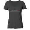 AMO ET AMOR - Damen V-Neck BIO T-Shirt 8 Vestis Unica - Latein zum Anziehen - front ladies organic v neck shirt 444545 1116x 2
