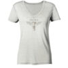 Schach - Pedes - Bauer - Damen V-Neck BIO T-Shirt 10 Vestis Unica - Latein zum Anziehen - front ladies organic v neck shirt f2f5f3 1116x 4