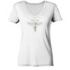 Schach - Pedes - Bauer - Damen V-Neck BIO T-Shirt 13 Vestis Unica - Latein zum Anziehen - front ladies organic v neck shirt f8f8f8 1116x 4