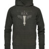 Schach - Rex - König - Hochwertiger Unisex BIO Hoodie 8 Vestis Unica - Latein zum Anziehen - front organic hoodie 1b1c1a 1116x 2