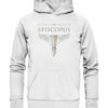 Schach - Episcopus - Läufer - Hochwertiger Unisex BIO Hoodie 11 Vestis Unica - Latein zum Anziehen - front organic hoodie f8f8f8 1116x