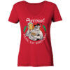 SERVUS - NUNC EST BIBENDUM -- WIESN - Damen V-Neck BIO T-Shirt 12 Vestis Unica - Latein zum Anziehen - front ladies organic v neck shirt cb1f34 1116x 5
