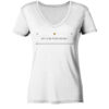 Podologie - MALUM PERFORANS - Damen V-Neck BIO T-Shirt 13 Vestis Unica - Latein zum Anziehen - front ladies organic v neck shirt f8f8f8 1116x 5