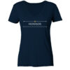 HORROR - Angst und Schrecken - Halloween - Damen V-Neck BIO T-Shirt 9 Vestis Unica - Latein zum Anziehen - front ladies organic v neck shirt 0e2035 1116x 1