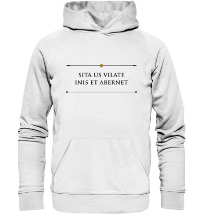 Vestis Unica - Latein zum Anziehen - front organic hoodie f8f8f8 1116x 1