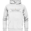 BEATUS ILLE HOMO, QUI SEDET IN SUA DOMO - Hochwertiger Unisex BIO Hoodie 13 Vestis Unica - Latein zum Anziehen - front organic hoodie f8f8f8 1116x 6
