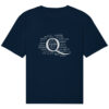 Buchstabe Q wie Latein - Unisex Relaxed BIO T-Shirt 7 Vestis Unica - Latein zum Anziehen - front organic relaxed shirt 0e2035 1116x
