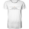 POTIUS SERO, QUAM NUMQUAM - Unisex BIO T-Shirt 17 Vestis Unica - Latein zum Anziehen - front organic shirt f8f8f8 1116x 12
