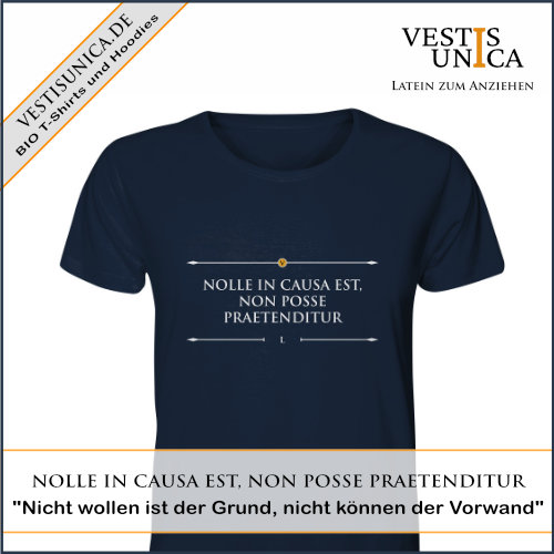 Top 10 der beliebtesten Motive 3 Vestis Unica - Latein zum Anziehen - ad nolleincausa 500