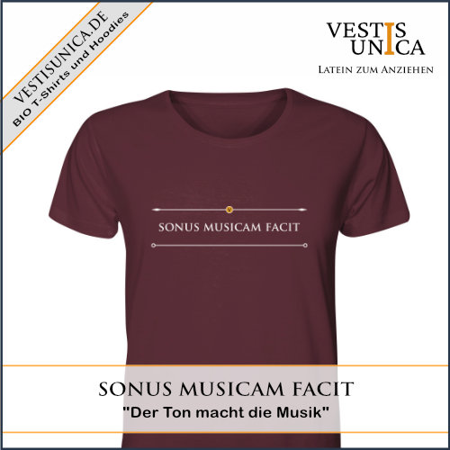 Top 10 der beliebtesten Motive 10 Vestis Unica - Latein zum Anziehen - ad sonusmusicam 500
