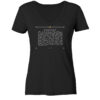 LOREM IPSUM TEXTAUSZUG - Damen V-Neck BIO T-Shirt 6 Vestis Unica - Latein zum Anziehen - front ladies organic v neck shirt 272727 1116x 25