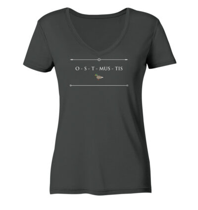 Vestis Unica - Latein zum Anziehen - front ladies organic v neck shirt 444545 1116x 4