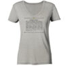 LOREM IPSUM TEXTAUSZUG - Damen V-Neck BIO T-Shirt 8 Vestis Unica - Latein zum Anziehen - front ladies organic v neck shirt c2c1c0 1116x 25