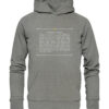 LOREM IPSUM TEXTAUSZUG - Hochwertiger Unisex BIO Hoodie 12 Vestis Unica - Latein zum Anziehen - front organic hoodie 818381 1116x 25
