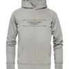 ET ARMA ET VERBA VULNERANT - Hochwertiger Unisex BIO Hoodie 11 Vestis Unica - Latein zum Anziehen - front organic hoodie c2c1c0 1116x 5
