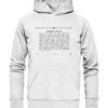 LOREM IPSUM TEXTAUSZUG - Hochwertiger Unisex BIO Hoodie 13 Vestis Unica - Latein zum Anziehen - front organic hoodie f8f8f8 1116x 25