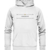 HABEDERE - Pseudo Latein - Habe die Ehre - Hochwertiger Unisex BIO Hoodie 13 Vestis Unica - Latein zum Anziehen - front organic hoodie f8f8f8 1116x 8