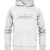MACHINATIO SUM - Ich bin eine Maschine - Hochwertiger Unisex BIO Hoodie 13 Vestis Unica - Latein zum Anziehen - front organic hoodie f8f8f8 1116x 9