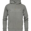 Neuer Tag, neues Glück auf Latein - Hochwertiger Unisex BIO Hoodie 12 Vestis Unica - Latein zum Anziehen - front organic hoodie 818381 1116x 6
