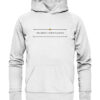 Neuer Tag, neues Glück auf Latein - Hochwertiger Unisex BIO Hoodie 13 Vestis Unica - Latein zum Anziehen - front organic hoodie f8f8f8 1116x 6