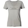 AN EGO TOTIENS DE EADEM RE AUDIAM? - Damen V-Neck BIO T-Shirt 9 Vestis Unica - Latein zum Anziehen - front ladies organic v neck shirt c2c1c0 1116x 21