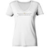 PRUDENTIA POTENTIA EST - Wissen ist Macht - Damen V-Neck BIO T-Shirt 11 Vestis Unica - Latein zum Anziehen - front ladies organic v neck shirt f8f8f8 1116x