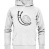 FESTINA LENTE - Eile mit Weile - Hochwertiger Unisex BIO Hoodie 13 Vestis Unica - Latein zum Anziehen - front organic hoodie f8f8f8 1116x 8