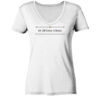 IN OPTIMA FORMA - Damen V-Neck BIO T-Shirt 9 Vestis Unica - Latein zum Anziehen - front ladies organic v neck shirt f8f8f8 1116x 23