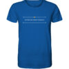 ACTORI INCUMBIT PROBATIO - Unisex BIO T-Shirt 15 Vestis Unica - Latein zum Anziehen - front organic shirt 13569c 1116x 25
