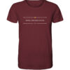 NIHIL SUB SOLE NOVUM - Unisex BIO T-Shirt 11 Vestis Unica - Latein zum Anziehen - front organic shirt 672b34 1116x 3