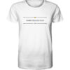 NIMIAS DELICIAS FACIS - Unisex BIO T-Shirt 17 Vestis Unica - Latein zum Anziehen - front organic shirt f8f8f8 1116x 44