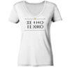 TE AMO - Versteckte Botschaft - Faltmotiv - Damen V-Neck BIO T-Shirt 8 Vestis Unica - Latein zum Anziehen - front ladies organic v neck shirt f8f8f8 1116x 12