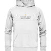 Ich kam, sah und vergaß, was ich wollte - Latein - Hochwertiger Unisex BIO Hoodie 13 Vestis Unica - Latein zum Anziehen - front organic hoodie f8f8f8 1116x 1