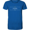 UBI QUANDO QUID QUOMODO - Unisex BIO T-Shirt 15 Vestis Unica - Latein zum Anziehen - front organic shirt 13569c 1116x 1