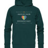 AMOR EST AMOR - DIVERSITAS VALET - Hochwertiger Unisex Bio Hoodie 15 Vestis Unica - Latein zum Anziehen - front organic hoodie 1a3d3e 1116x