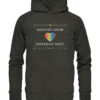 AMOR EST AMOR - DIVERSITAS VALET - Hochwertiger Unisex Bio Hoodie 13 Vestis Unica - Latein zum Anziehen - front organic hoodie 1b1c1a 1116x 1