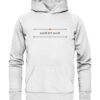 AMOR EST AMOR - LGBTQ - Hochwertiger Unisex Bio Hoodie 22 Vestis Unica - Latein zum Anziehen - front organic hoodie f8f8f8 1116x 4