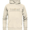 Jetzt haben wir den Salat - Hochwertiger Unisex Bio Hoodie 20 Vestis Unica - Latein zum Anziehen - front organic hoodie fcf0dc 1116x 4
